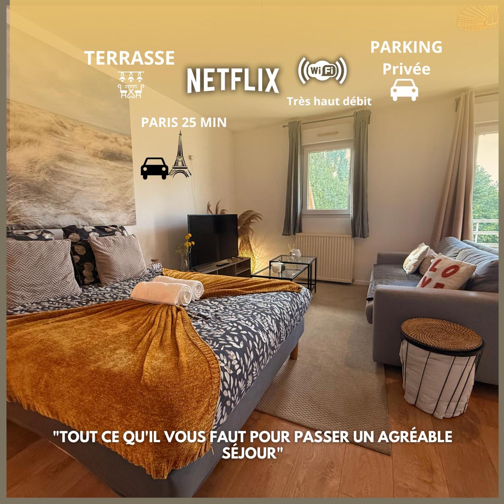 Les Dunes Studio Ideal Couple,Solo,Famille&Pro Vitry-sur-Seine Zewnętrze zdjęcie